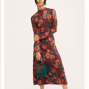 Free people retro romance dress chocolate combo xs